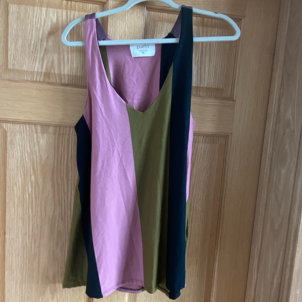 Anthropologie Puella Women's Multicolor Sleeveless Top